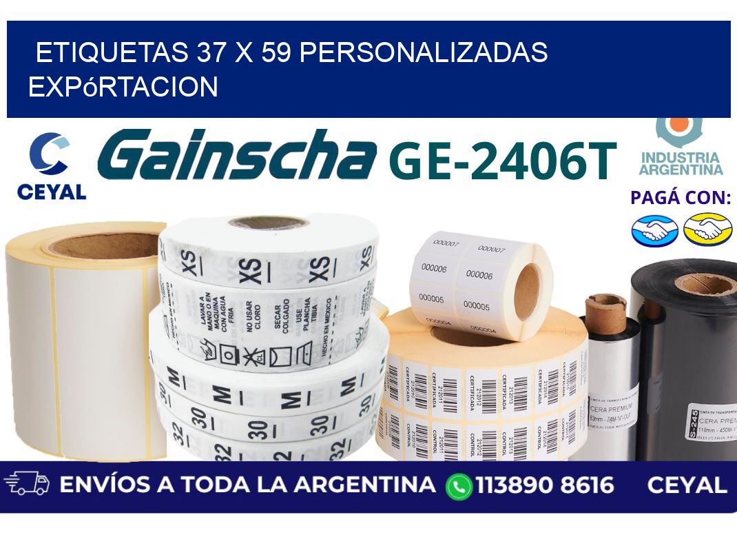 etiquetas 37 x 59 personalizadas expórtacion