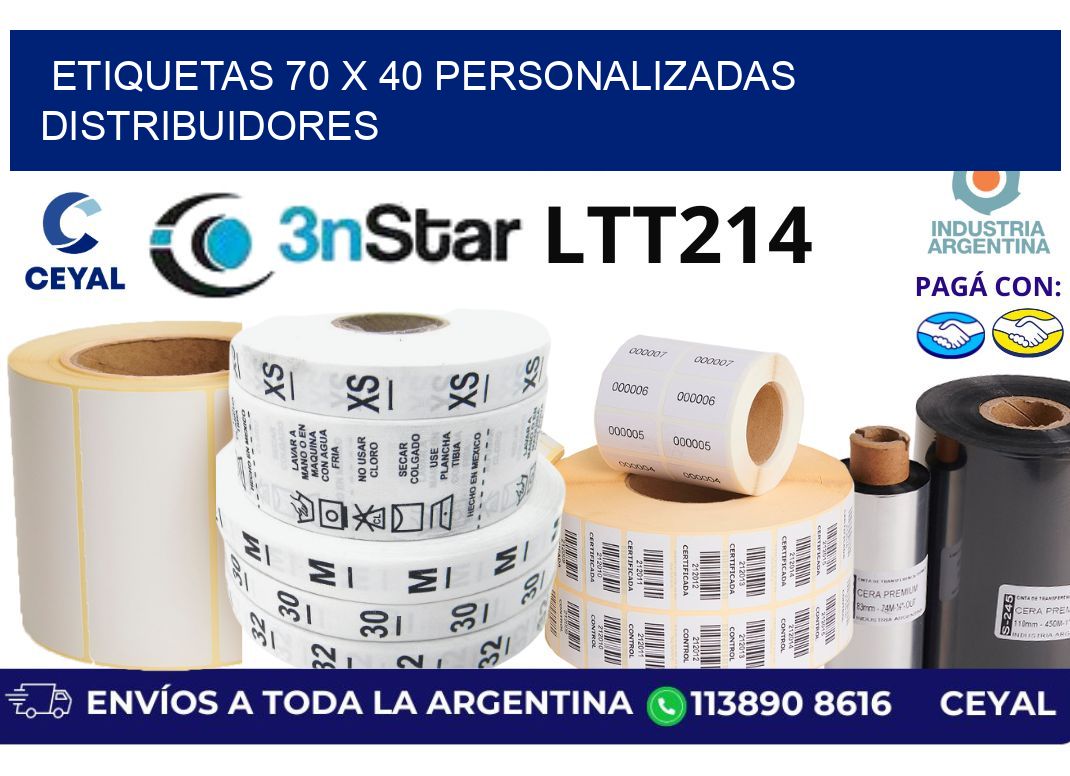 etiquetas 70 x 40 personalizadas distribuidores