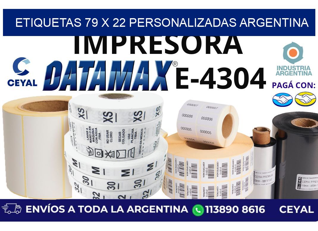 etiquetas 79 x 22 personalizadas argentina