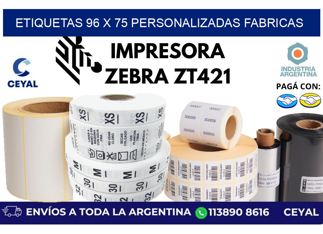 etiquetas 96 x 75 personalizadas fabricas