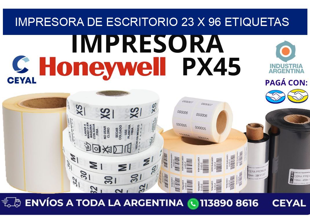 impresora de escritorio 23 x 96 etiquetas