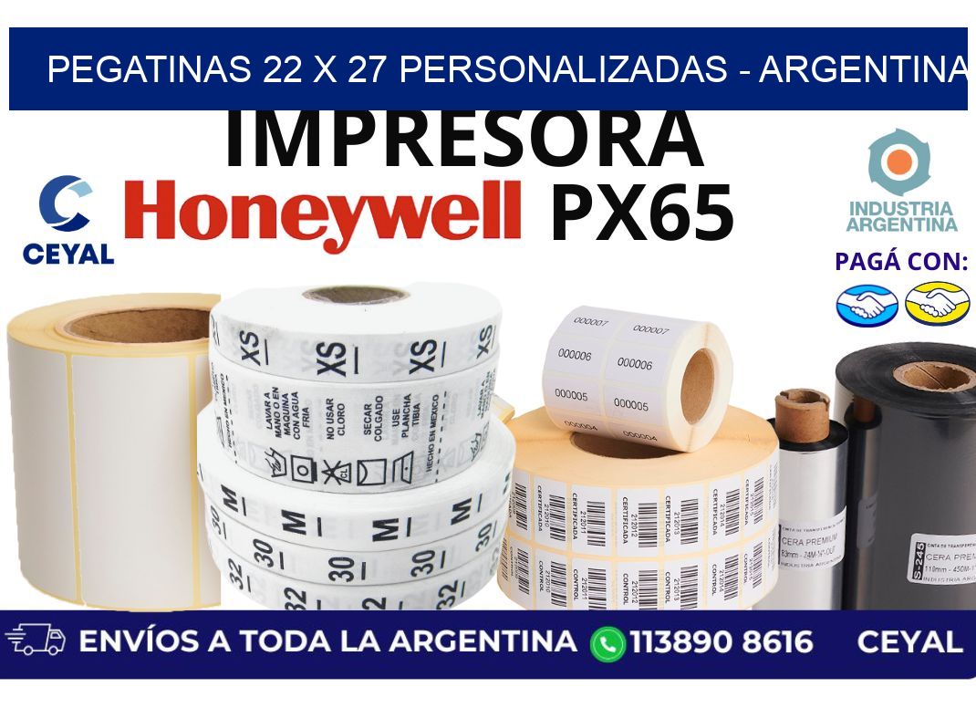 pegatinas 22 x 27 personalizadas – Argentina