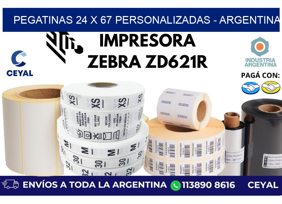 pegatinas 24 x 67 personalizadas – Argentina