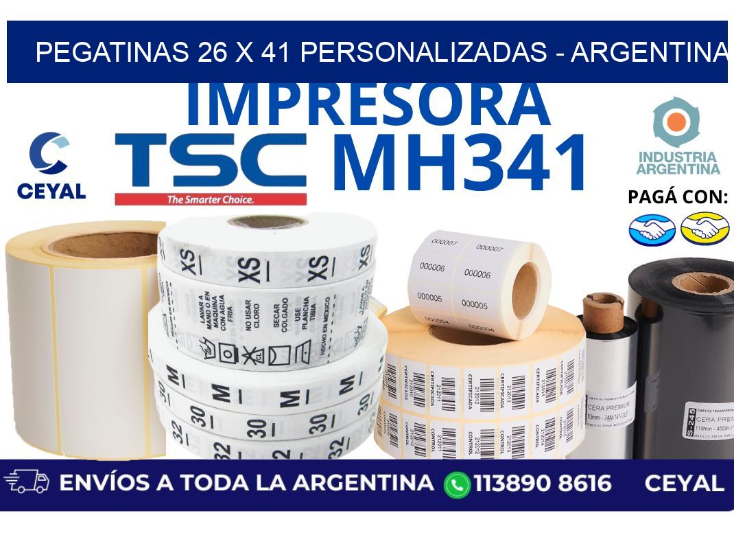 pegatinas 26 x 41 personalizadas - Argentina