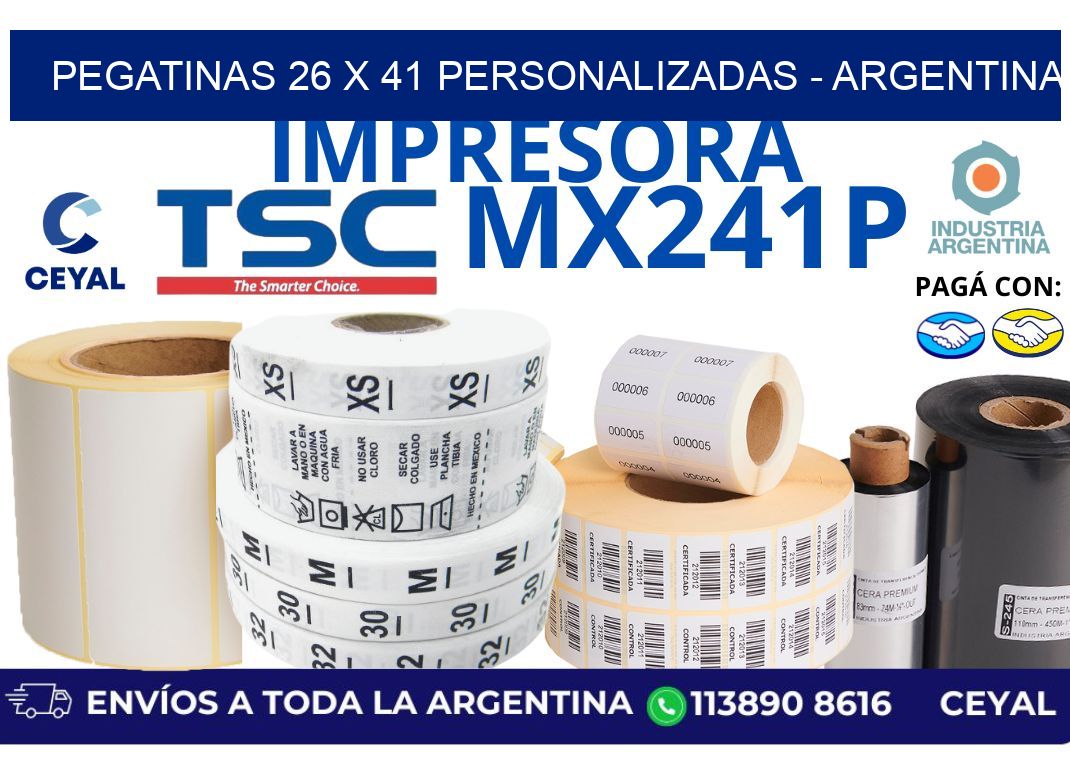 pegatinas 26 x 41 personalizadas – Argentina