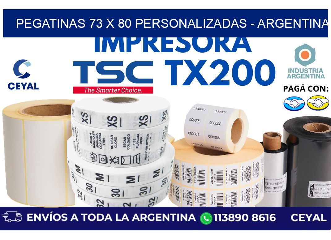 pegatinas 73 x 80 personalizadas – Argentina