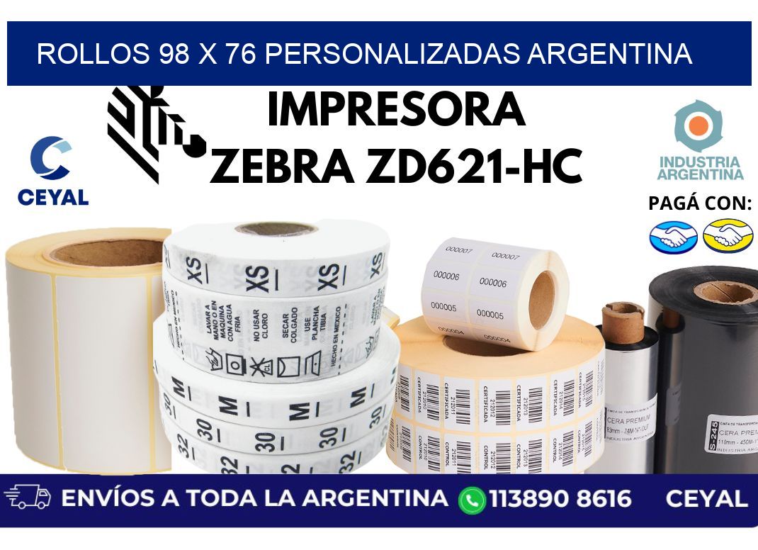 rollos 98 x 76 personalizadas argentina