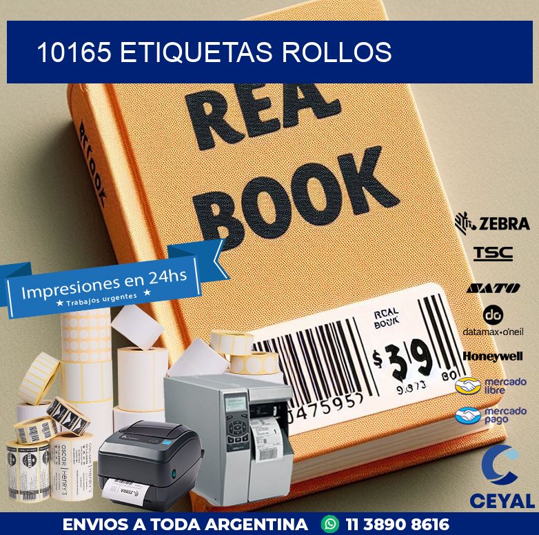 10165 etiquetas rollos