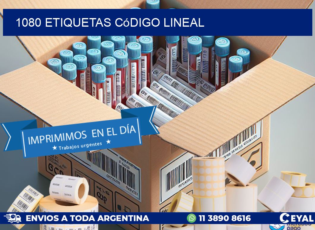1080 Etiquetas código lineal