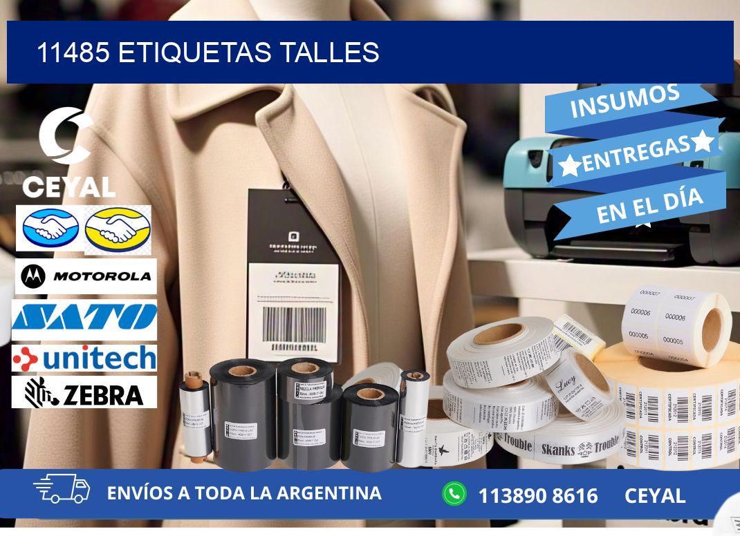11485 ETIQUETAS TALLES
