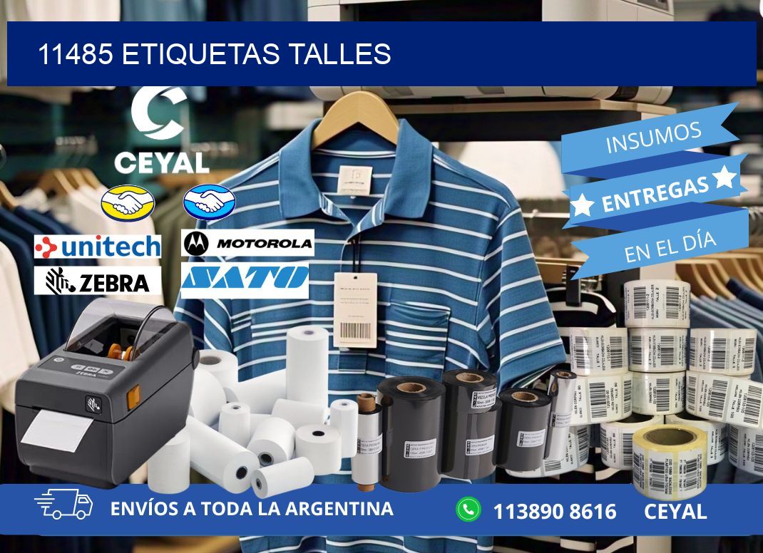 11485 ETIQUETAS TALLES