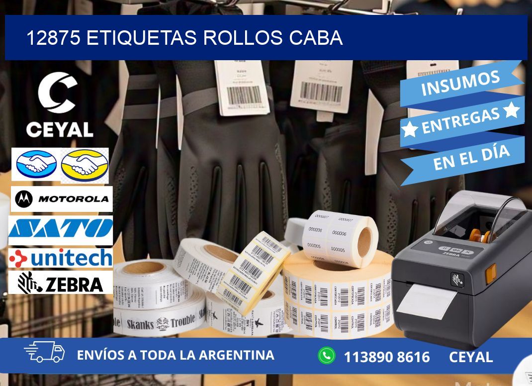 12875 etiquetas rollos CABA