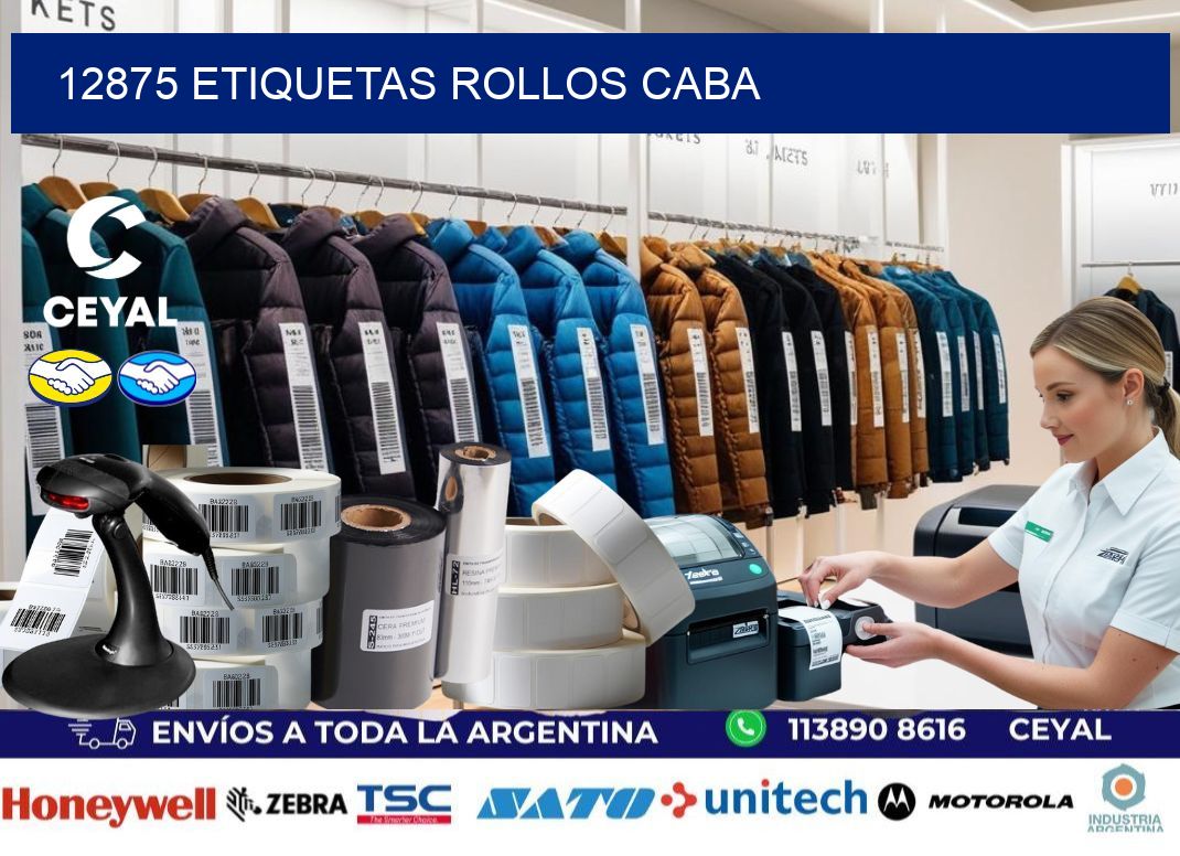 12875 etiquetas rollos CABA