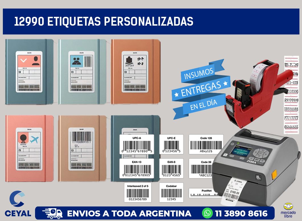 12990 Etiquetas personalizadas