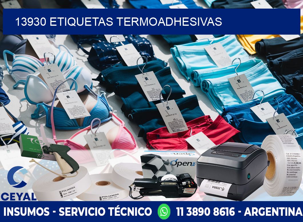 13930 etiquetas termoadhesivas