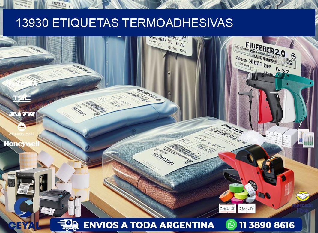 13930 etiquetas termoadhesivas