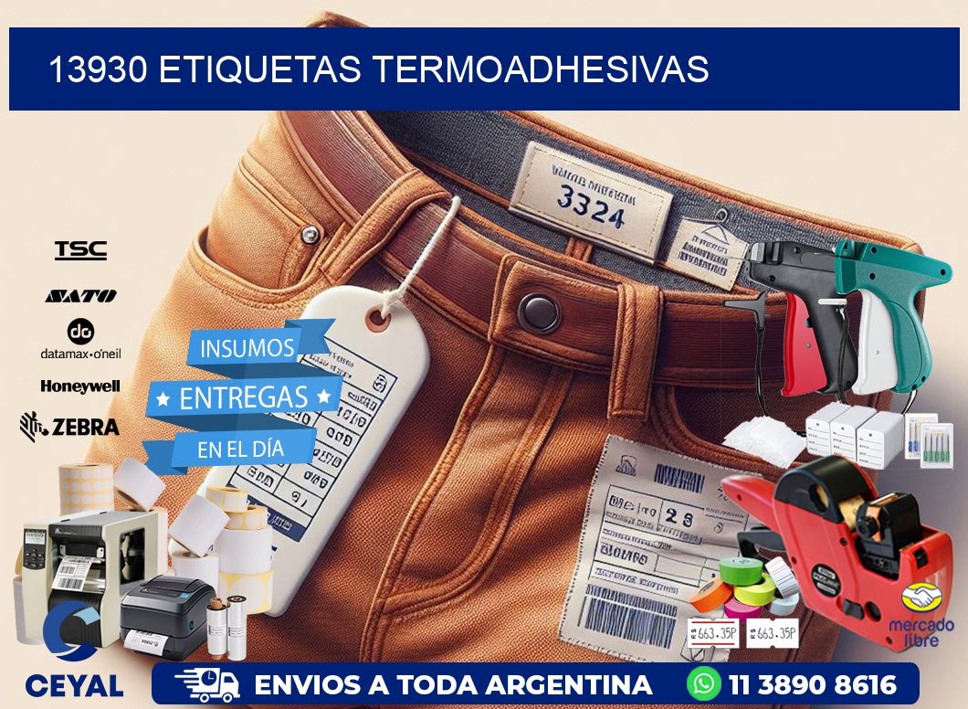 13930 etiquetas termoadhesivas