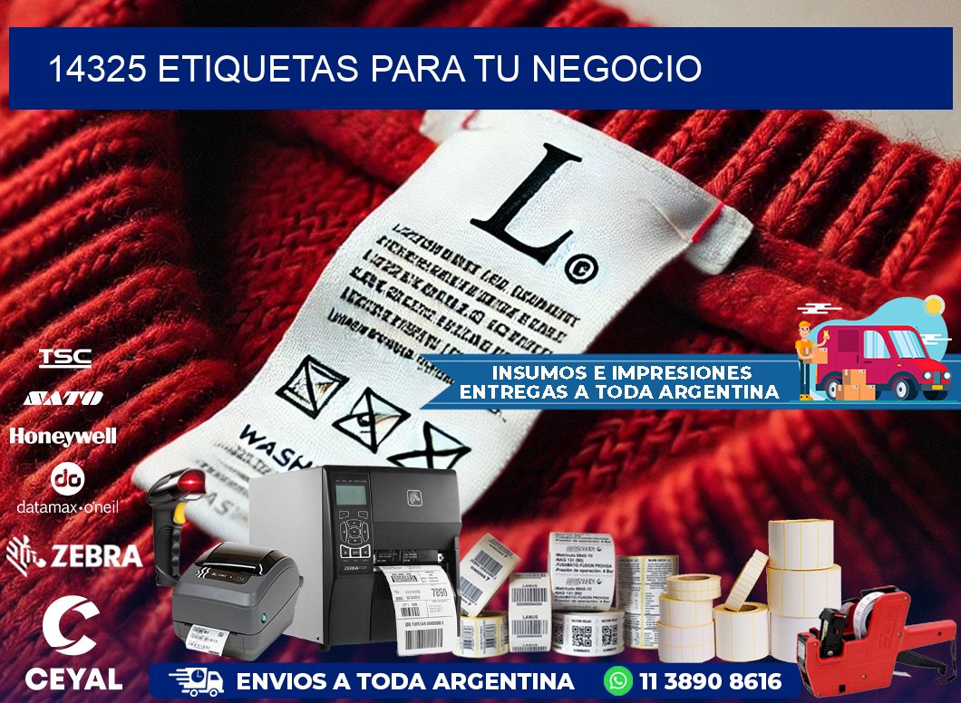 14325 etiquetas para tu negocio