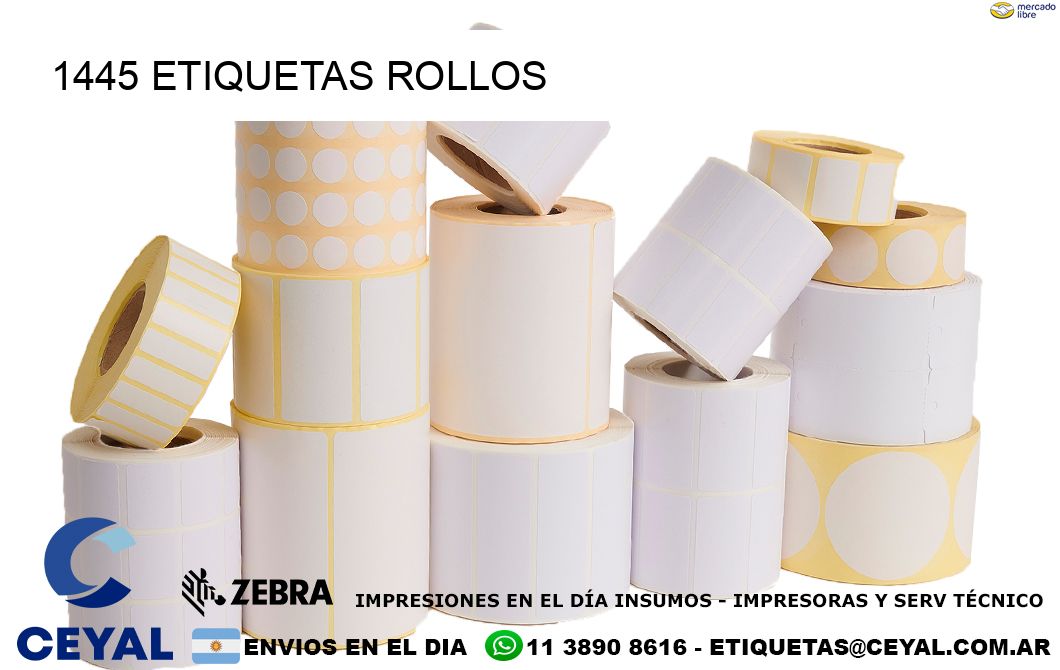 1445 etiquetas rollos