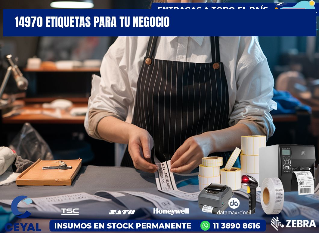 14970 etiquetas para tu negocio