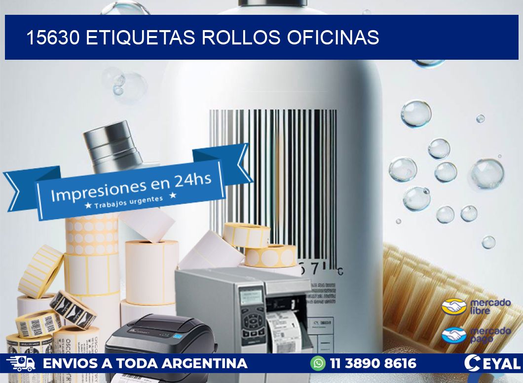 15630 etiquetas rollos OFICINAS