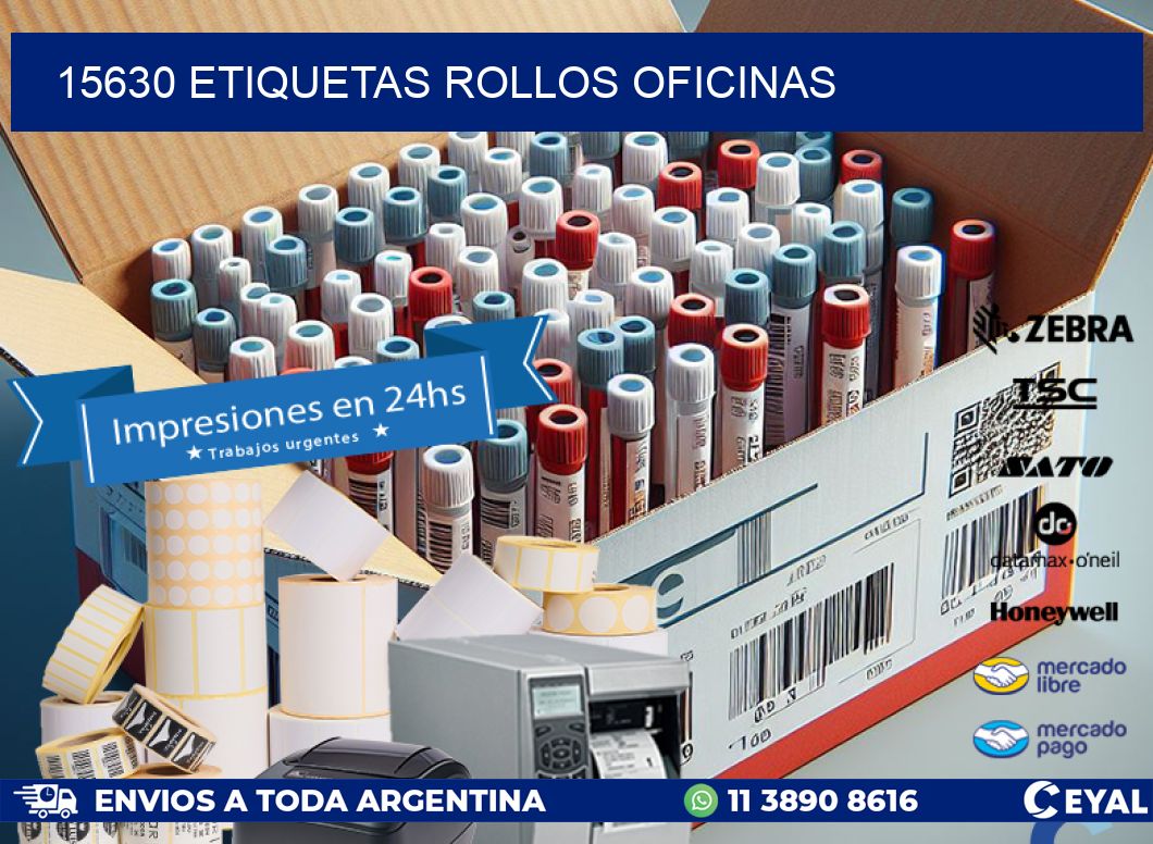 15630 etiquetas rollos OFICINAS