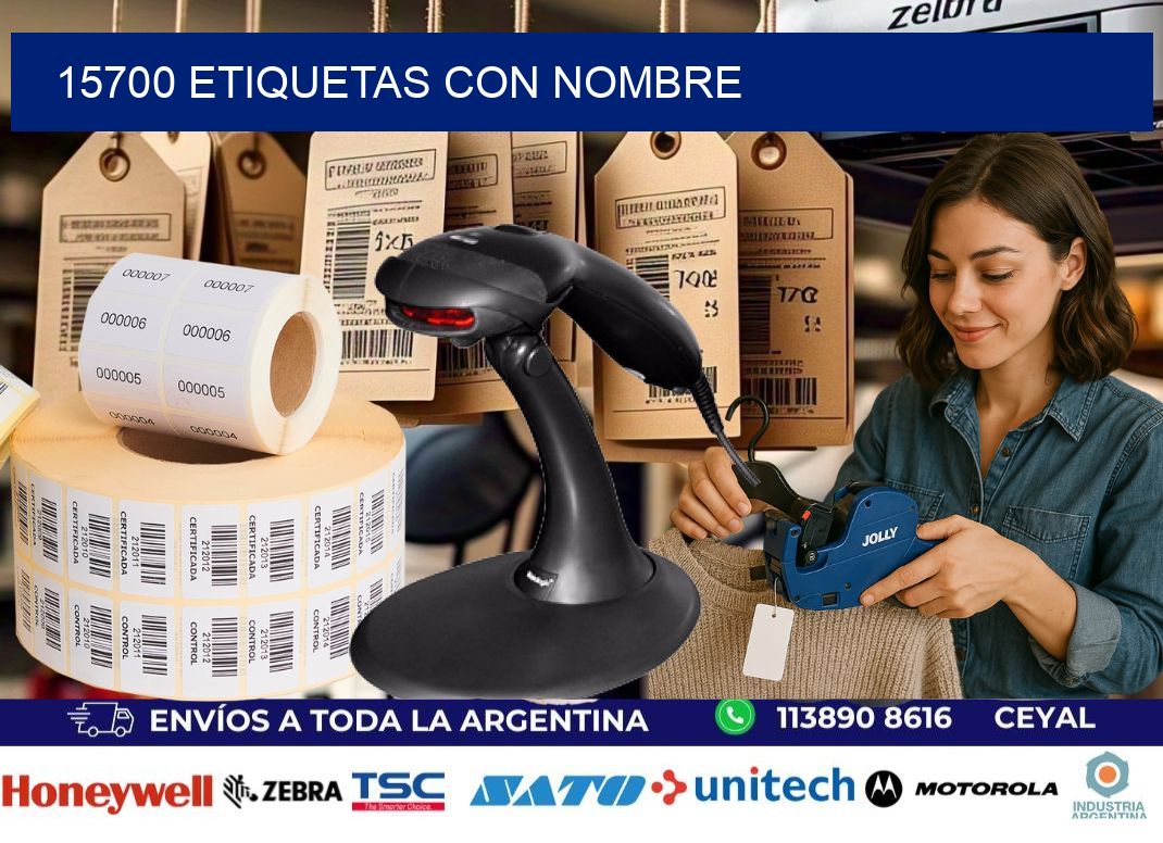 15700 etiquetas con nombre
