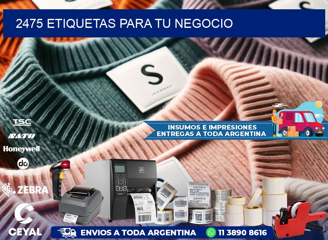 2475 etiquetas para tu negocio