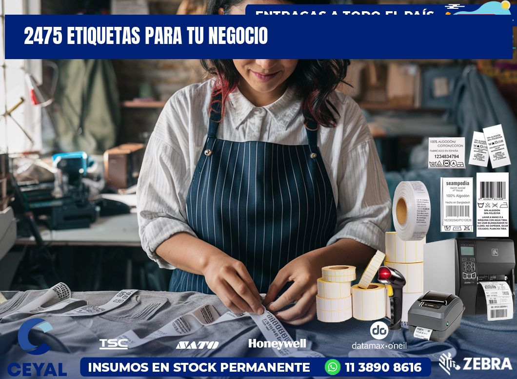 2475 etiquetas para tu negocio