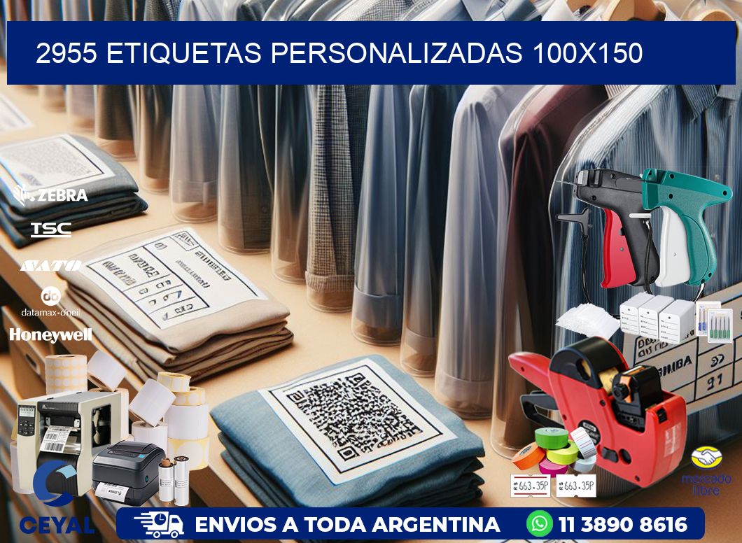 2955 Etiquetas personalizadas 100x150