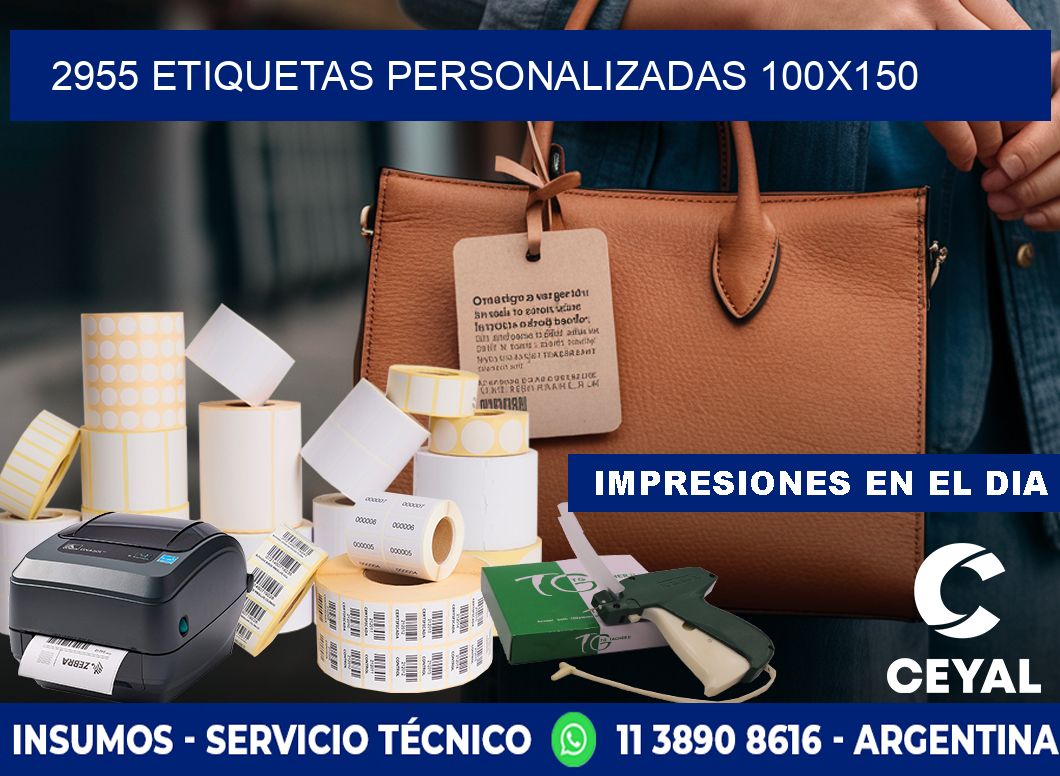 2955 Etiquetas personalizadas 100x150