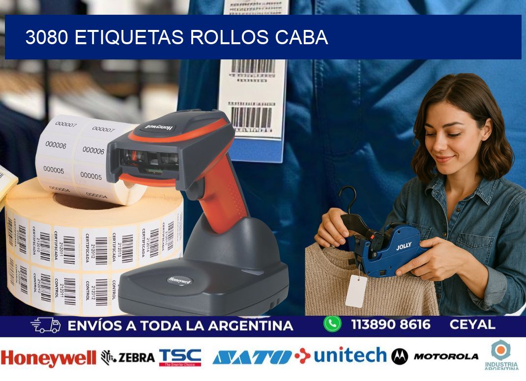 3080 etiquetas rollos CABA