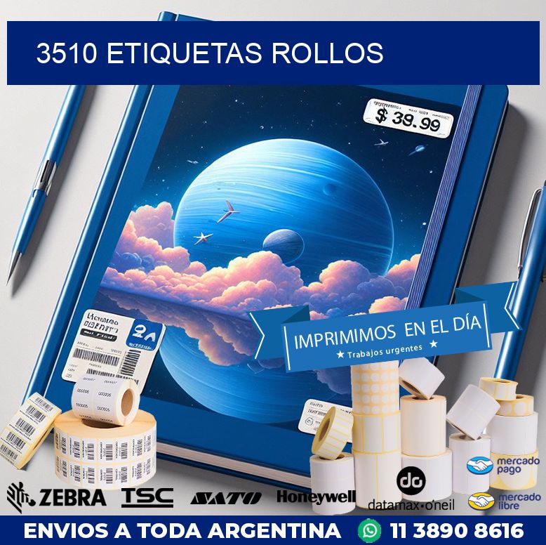 3510 etiquetas rollos