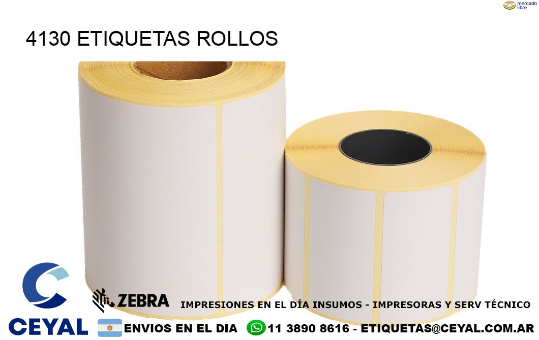 4130 etiquetas rollos