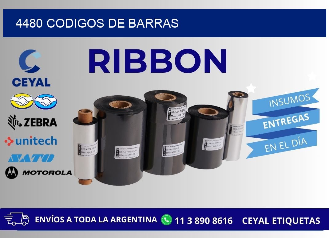 4480 CODIGOS DE BARRAS