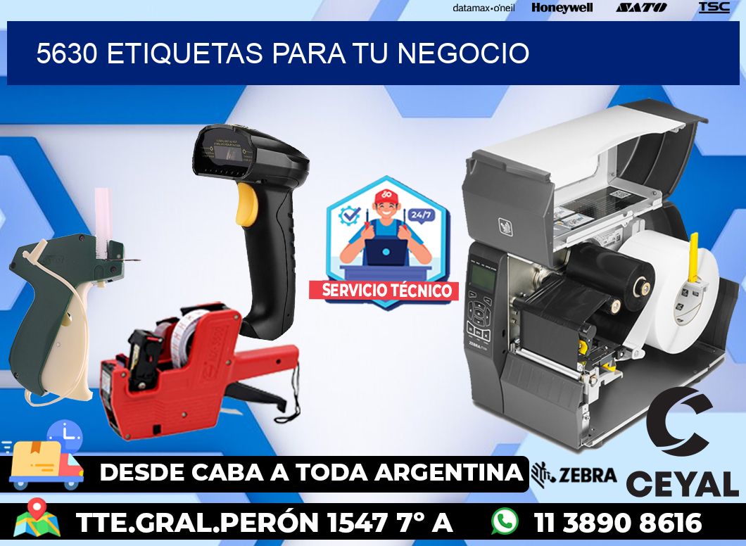 5630 etiquetas para tu negocio