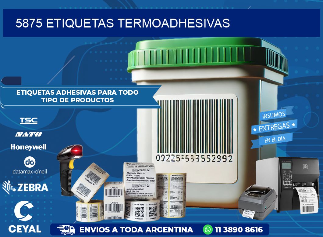 5875 etiquetas termoadhesivas