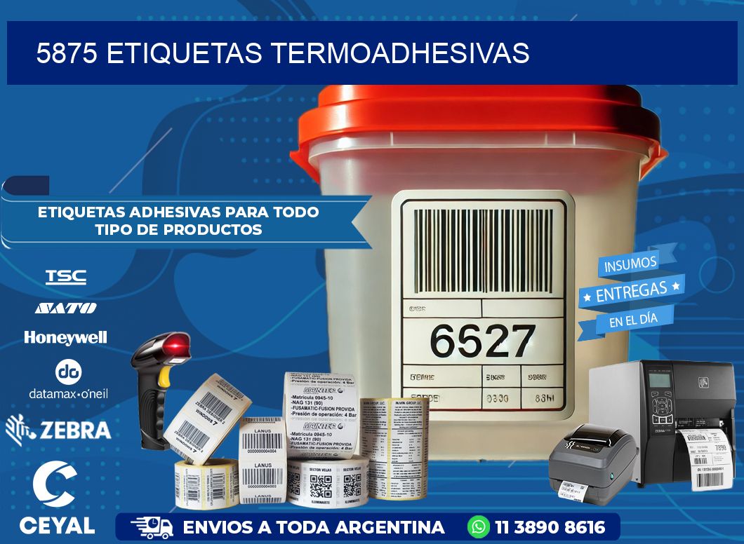 5875 etiquetas termoadhesivas