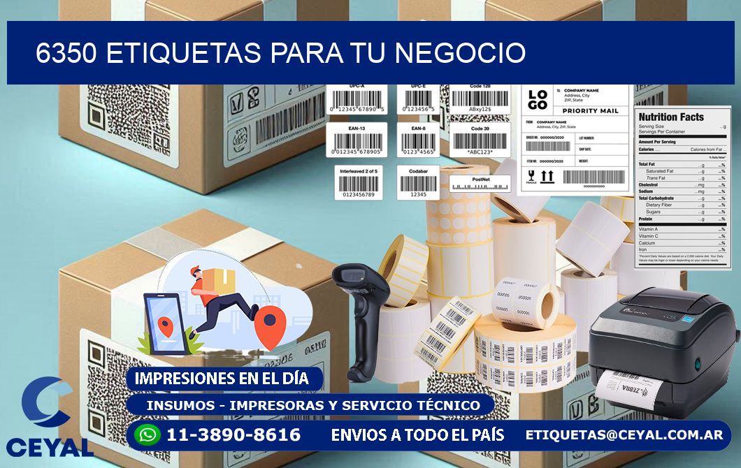 6350 etiquetas para tu negocio