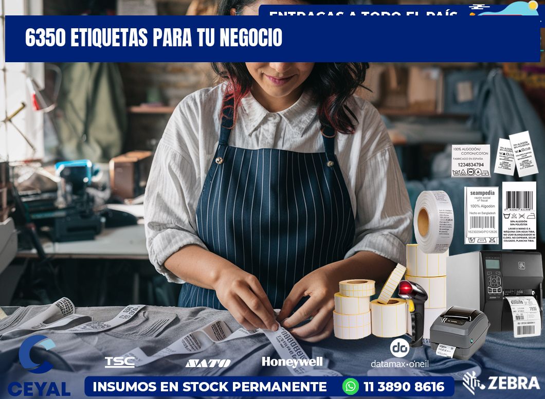 6350 etiquetas para tu negocio