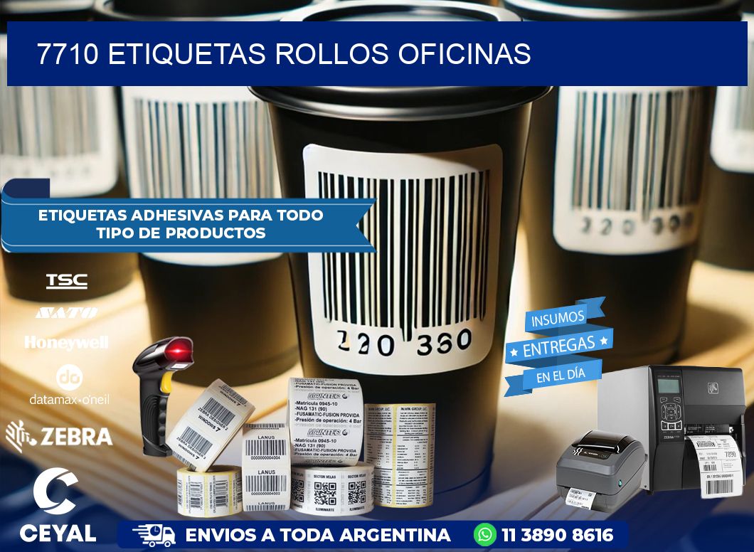 7710 etiquetas rollos OFICINAS
