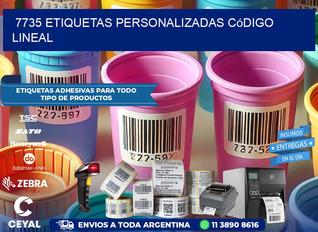 7735 Etiquetas personalizadas código lineal