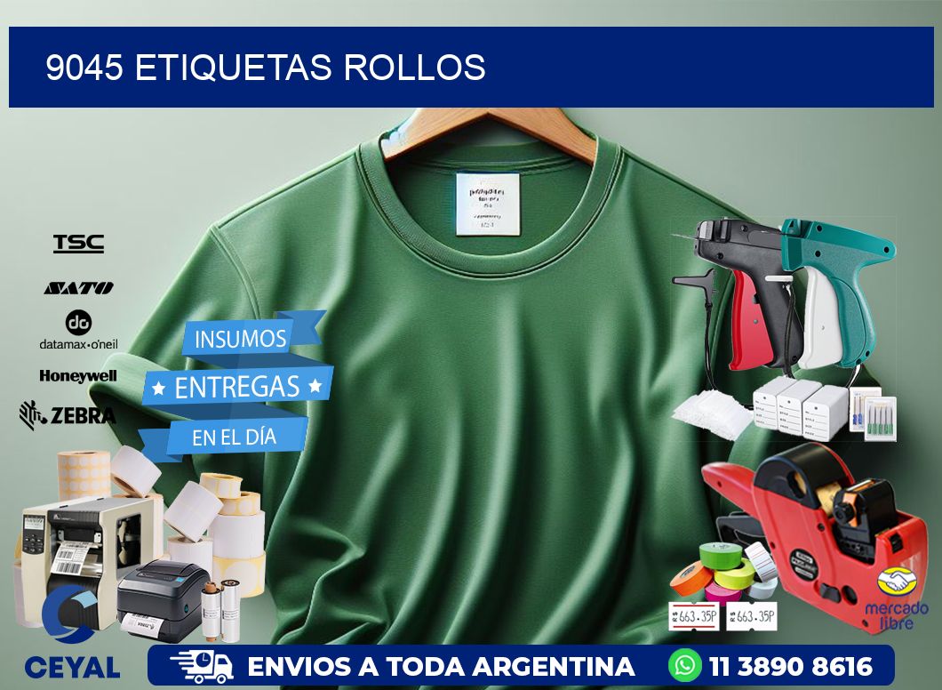 9045 etiquetas rollos