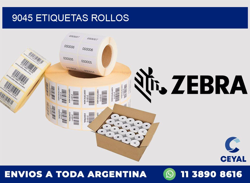 9045 etiquetas rollos
