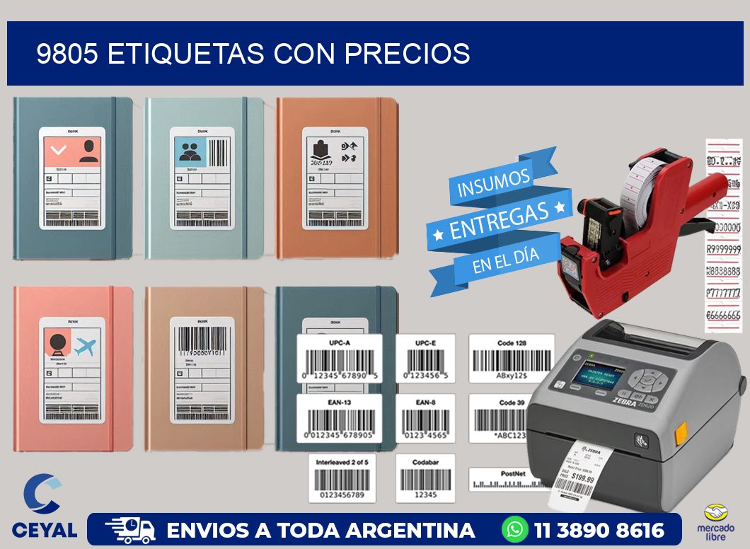 9805 etiquetas con precios