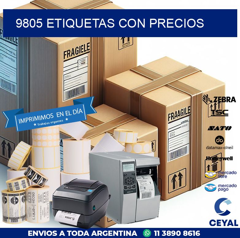 9805 etiquetas con precios