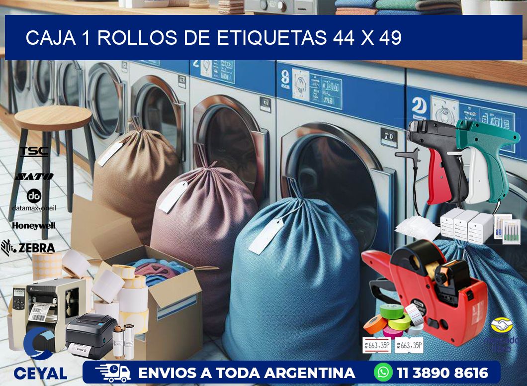 CAJA 1 ROLLOS DE ETIQUETAS 44 x 49