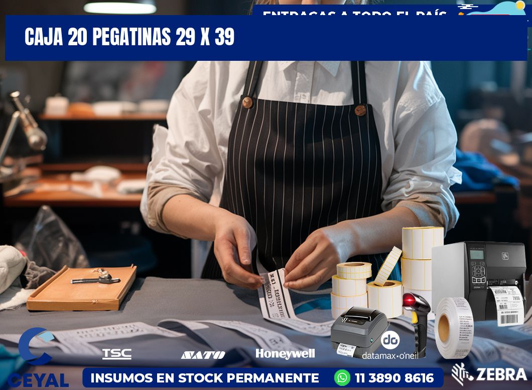 CAJA 20 PEGATINAS 29 x 39