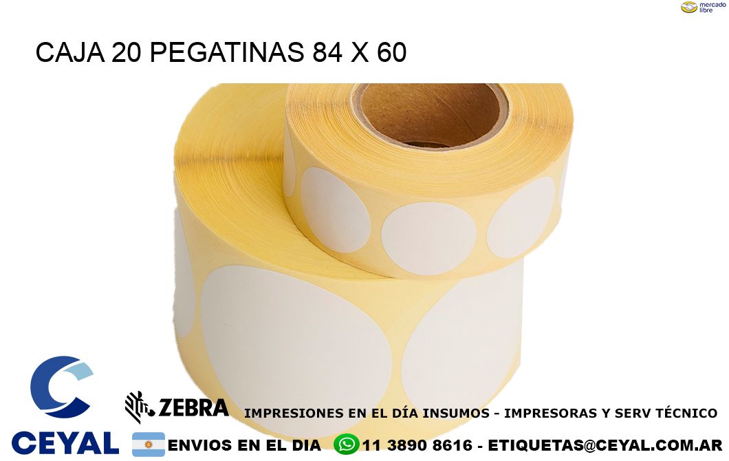 CAJA 20 PEGATINAS 84 x 60