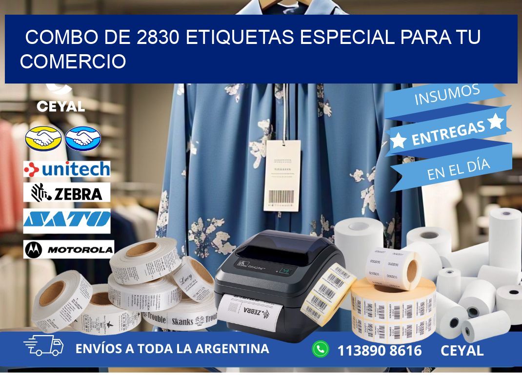 Combo de 2830 etiquetas especial para tu comercio